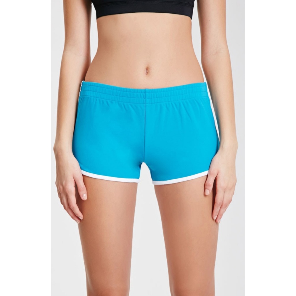 Forever 21 Athletic Dolphin Teal Shorts Medium